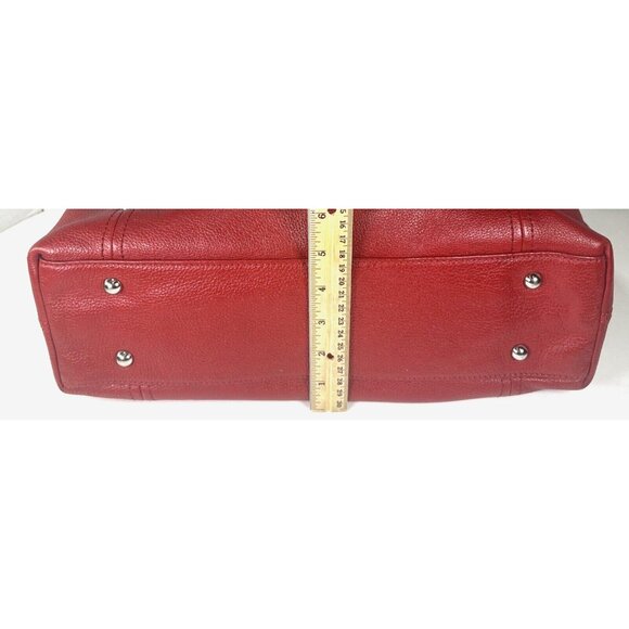 Tignanello Soft Red Leather Shoulder Bag - Picture 14 of 16